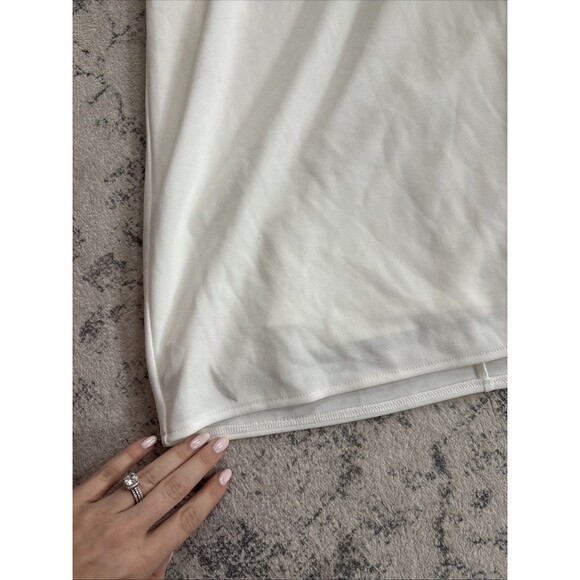 Lulus Fabulous Phenomenon White Strapless Bow Midi Dress Size XL Bridal Zip - Picture 14 of 14